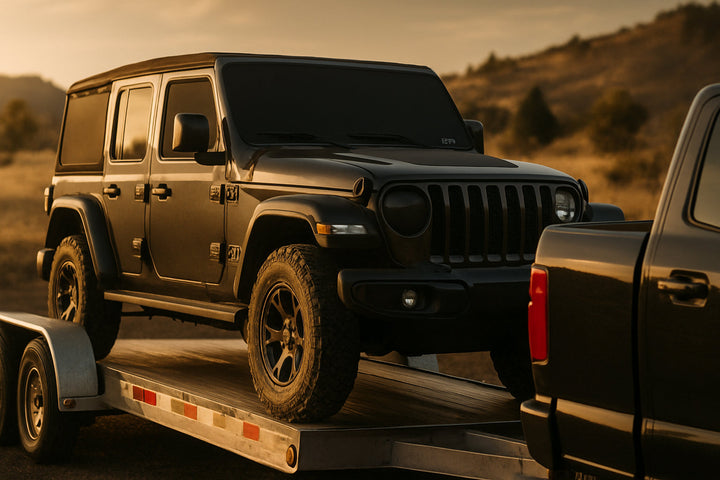 Jeep JL Wrangler Windshield Cover for Trailering
