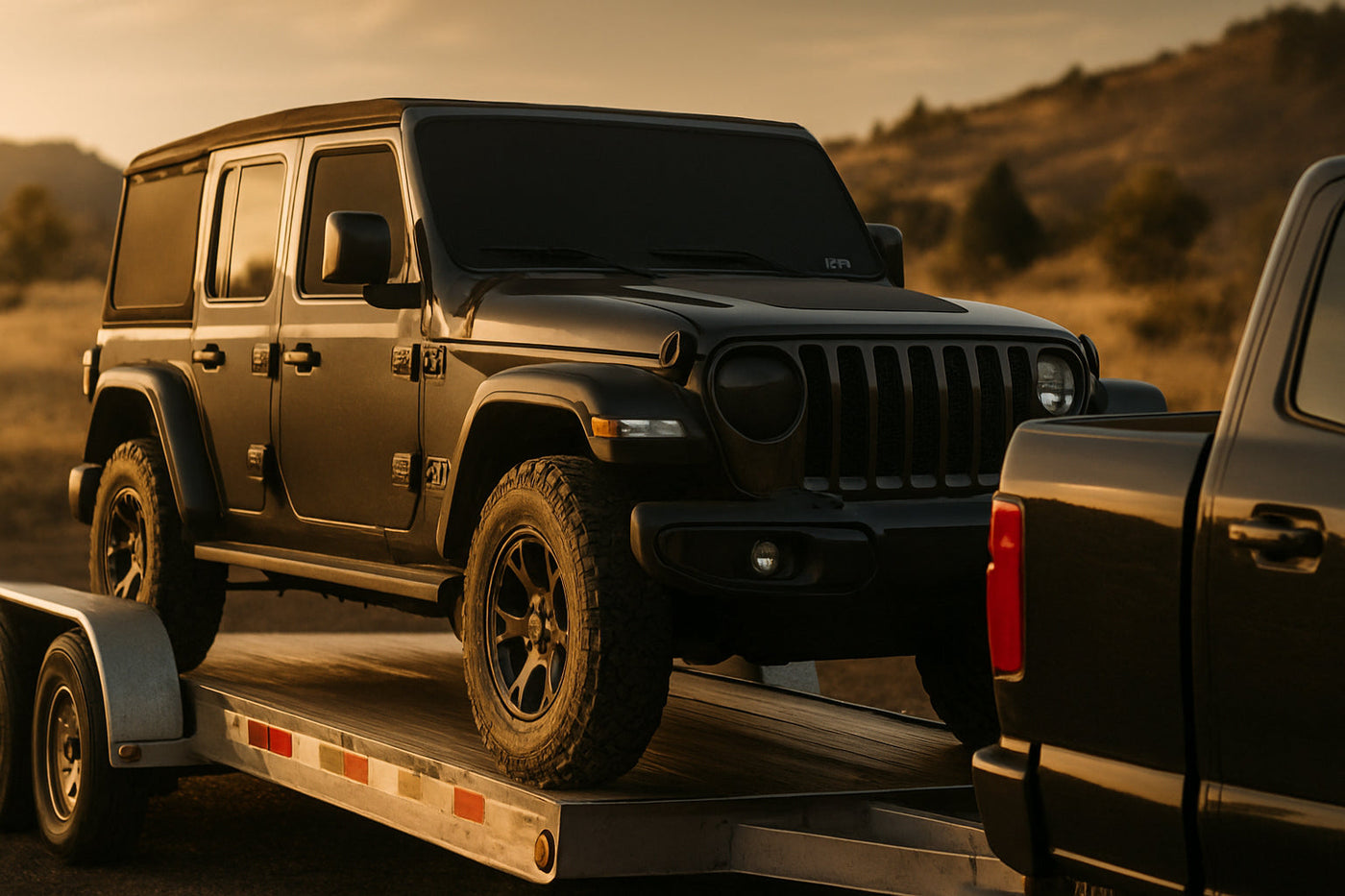 Jeep JL Wrangler Windshield Cover for Trailering