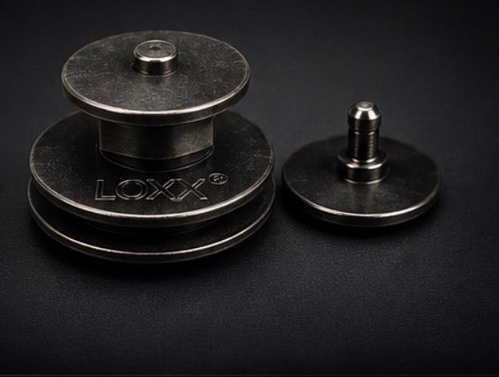 LOXX marine-grade stainless steel positive-lock fastener — cover-side fastener and frame-side stud